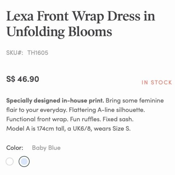Lexa Front Wrap Dress in Unfolding Blooms - Picture 5 of 8